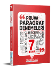 Pruva Akademi 7. Sınıf Pruva Paragraf Denemeleri
