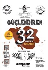 6. Sınıf 32 Haftalık Sosyal Bilgiler Güçlendiren Kazanım Denemeleri