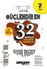 7. Sınıf 32 Haftalık Sosyal Bilgiler Güçlendiren Kazanım Denemeleri