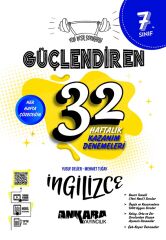 7. Sınıf 32 Haftalık İngilizce Güçlendiren Kazanım Denemeleri