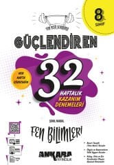 8. Sınıf 32 Haftalık Fen Bilimleri Güçlendiren Kazanım Denemeleri