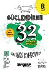 8. Sınıf 32 Haftalık Din Kültürü ve Ahlak Bilgisi Güçlendiren Kazanım Denemeleri