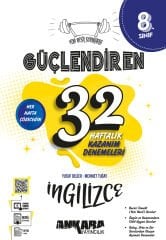 8. Sınıf 32 Haftalık İngilizce Güçlendiren Kazanım Denemeleri