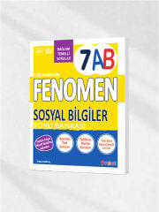 7. Sınıf Sosyal Bilgiler Fenomen Soru Bankası 7AB - Tablo, Harita ve Yeni Nesil Sorular (Fenomen Yayınları)