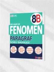 Fenomen Yayınları 8. Sınıf 8B Paragraf Soru Bankası - Görsel Okuma, Sözel Mantık & LGS Tadında Gerçek Yaşam Soruları