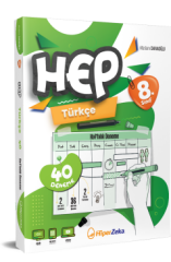 Hiper Zeka Yayınları 8. Sınıf HEP Türkçe 40 Haftalık Deneme - LGS Hazırlık