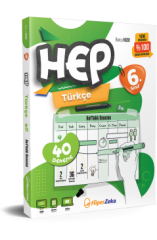 Hiper Zeka Yayınları 6. Sınıf HEP Türkçe 40 Haftalık Deneme - Türkiye Yüzyılı Maarif Modeline Uygun
