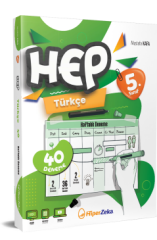 Hiper Zeka Yayınları 5. Sınıf HEP Türkçe 40 Haftalık Deneme - Okula Yardımcı & Sınavlara Hazırlık