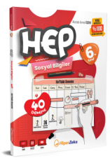 Hiper Zeka Yayınları 6. Sınıf HEP Sosyal Bilgiler 40 Deneme - Yeni Müfredat %100 Uyumlu