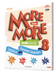 More and More Yayınları 8. Sınıf Fame English Practice İngilizce Deneme Sınavları - LGS Hazırlık & Video Çözümlü