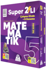 Örnek Akademi 5. Sınıf Matematik Super 2'li Çalışma Kitabı + 8 Deneme - Okula Yardımcı & Video Çözümlü
