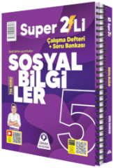 Örnek Akademi 5. Sınıf Sosyal Bilgiler Super 2'li Çalışma Defteri + Soru Bankası - Okula Yardımcı & Video Çözümlü