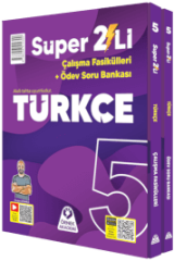 Örnek Akademi 5. Sınıf Türkçe Super 2'li Çalışma Fasikülleri + Ödev Soru Bankası - Okula Yardımcı & Video Çözümlü
