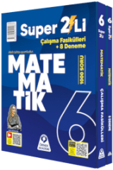 Örnek Akademi 6. Sınıf Matematik Super 2'li Çalışma Fasikülleri + 8 Deneme - Okula Yardımcı & Video Çözümlü