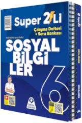 Örnek Akademi 6. Sınıf Sosyal Bilgiler Super 2'li Çalışma Defteri + Soru Bankası - Okula Yardımcı & Video Çözümlü