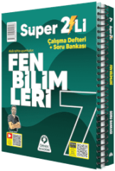 Örnek Akademi 7. Sınıf Fen Bilimleri Super 2'li Çalışma Defteri + Soru Bankası - Okula Yardımcı & Video Çözümlü