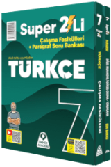 Örnek Akademi 7. Sınıf Türkçe Super 2'li Çalışma Fasikülleri + Paragraf Soru Bankası - Okula Yardımcı & Video Çözümlü