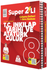 Örnek Akademi 8. Sınıf T.C. İnkılap Tarihi ve Atatürkçülük Super 2'li Çalışma Defteri + Soru Bankası - Okula Yardımcı & Video Çözümlü