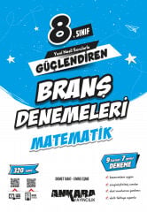 Ankara Yayıncılık 8. Sınıf Matematik Güçlendiren Branş Denemeleri - 9 Sarmal 7 Genel Deneme & Video Çözümlü