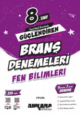 Ankara Yayıncılık 8. Sınıf Fen Bilimleri Güçlendiren Branş Denemeleri - 9 Sarmal 7 Genel Deneme & Video Çözümlü