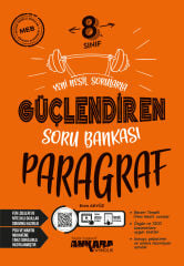 Ankara Yayıncılık 8. Sınıf Paragraf Güçlendiren Soru Bankası - Yeni Nesil Sorularla & Video Çözümlü