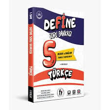 Define Yayınları 5. Sınıf Türkçe Soru Bankası