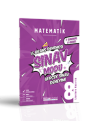 Sınav Modu Gerçek Sınav Deneyimi 8. Sınıf Matematik 15 Branş Denemesi (7 Sarmal + 8 Genel)