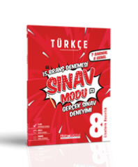 Sınav Modu Gerçek Sınav Deneyimi 8. Sınıf Türkçe 15 Branş Denemesi (7 Sarmal + 8 Genel)
